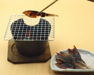 ホタルイカ干物調理例