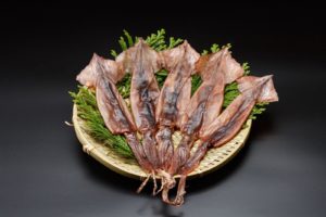 能登の郷土料理丸干しいか