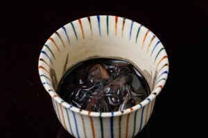 ほたるいか黒づくり盛り付け例