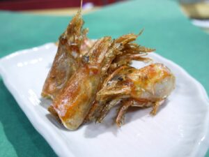 ガスエビの兜揚げ