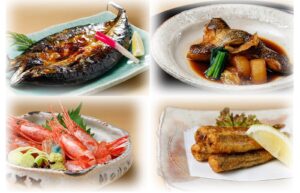 サバ一夜干し等商品盛り付け例