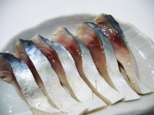 シメサバ盛り付け例