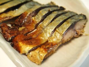 さばのへしこ調理例スライス