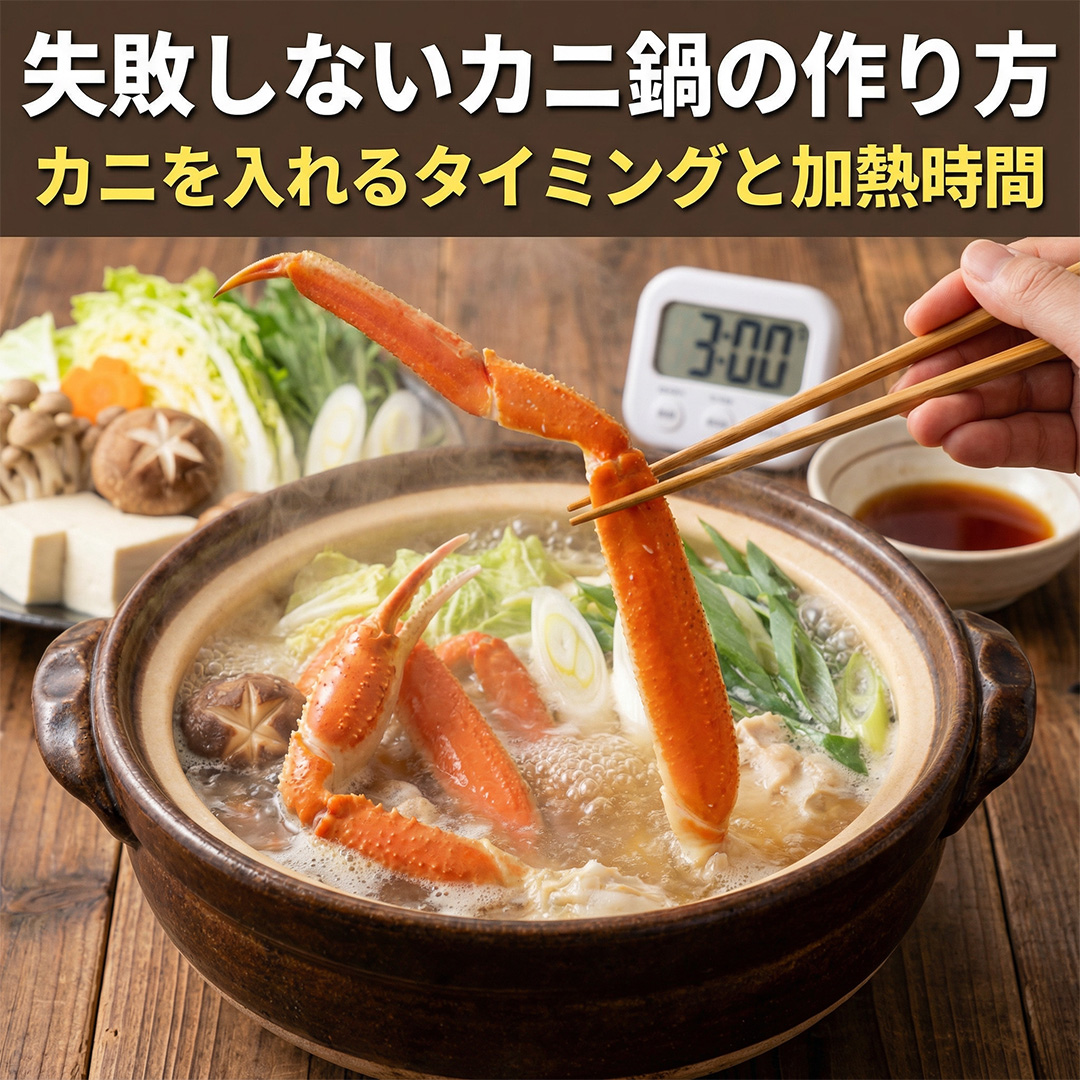 失敗しないカニ鍋の作り方