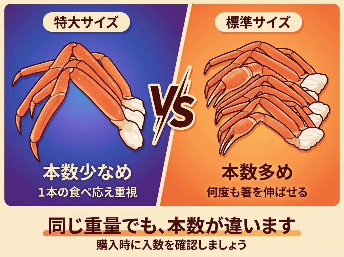 サイズと本数比較