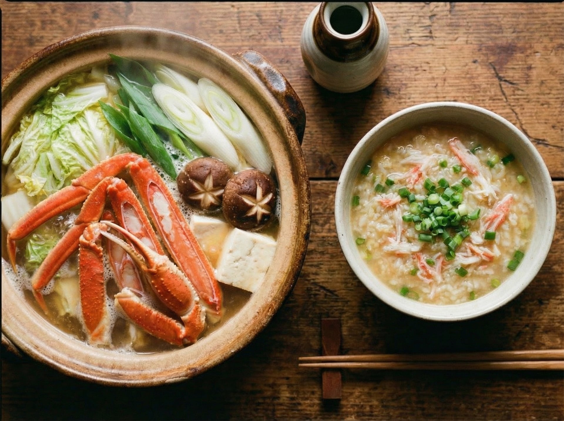 カニ鍋とカニ雑炊