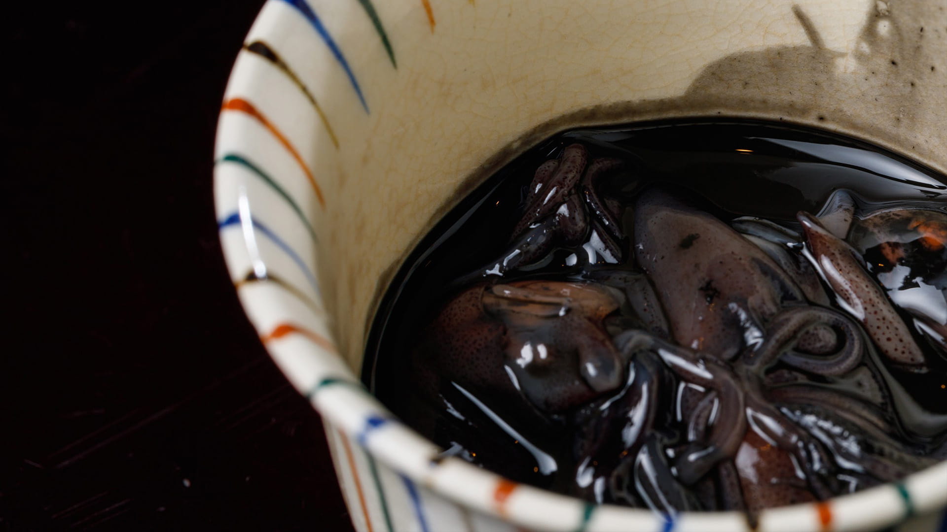 ホタルイカ黒作り